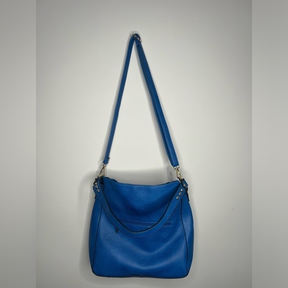 Cobalt Blue Montana West Large Hobo Bag with Removable Crossbody Strap - Picture 3 of 11